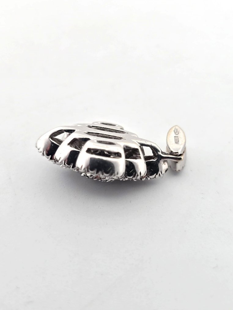 Függő - 18 kt. Fehér arany - 1.00ct. tw. Gyémánt (Természetes) #4.3