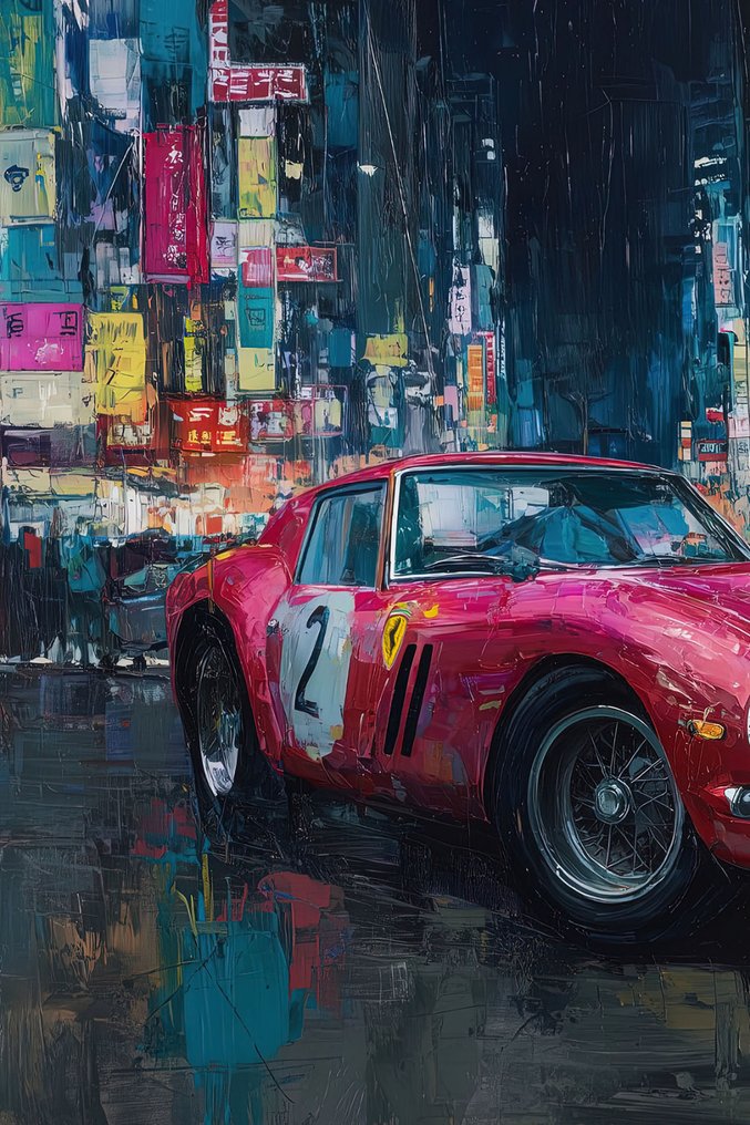 Canvas Fit - Alberto Ricardo - Ferrari 250 GTO – “Nocturno en Tokio #3.2