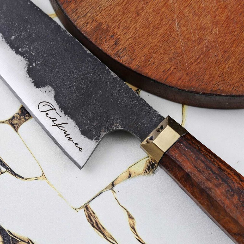 厨刀 - R688 - 钢, 黄铜, 木 - 意大利 - 厨师的 Gyuto 刀 #4.3