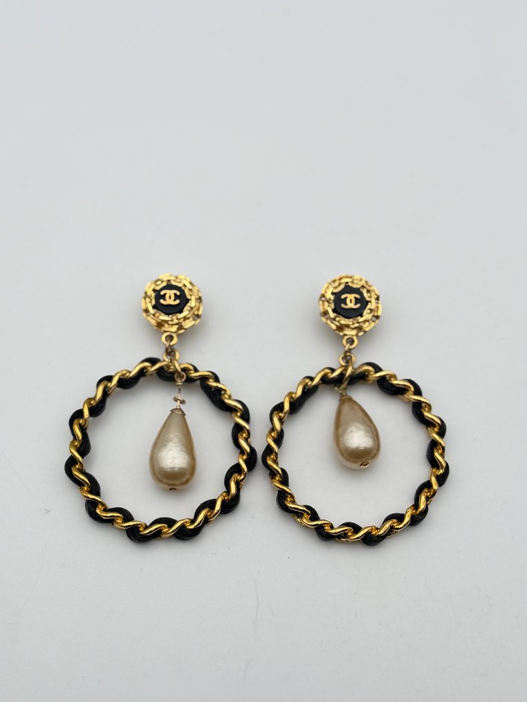 Chanel - 珍珠 - Gold-plated - 耳环 #1.0