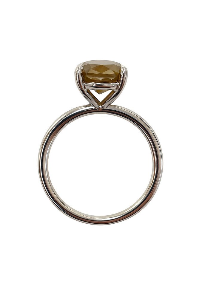 χωρίς τιμή ασφαλείας - Δαχτυλίδι - 14 καράτια Λευκός χρυσός - 3.06ct. tw. Καφέ Διαμάντι (Φυσικού χρώματος) #3.2