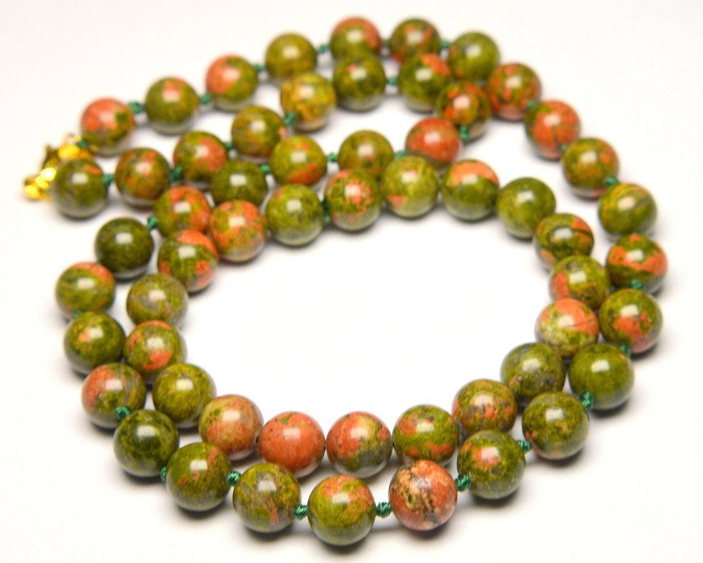 Plata - Conjunto de joyas de 2 piezas - South African Unakite #2.1