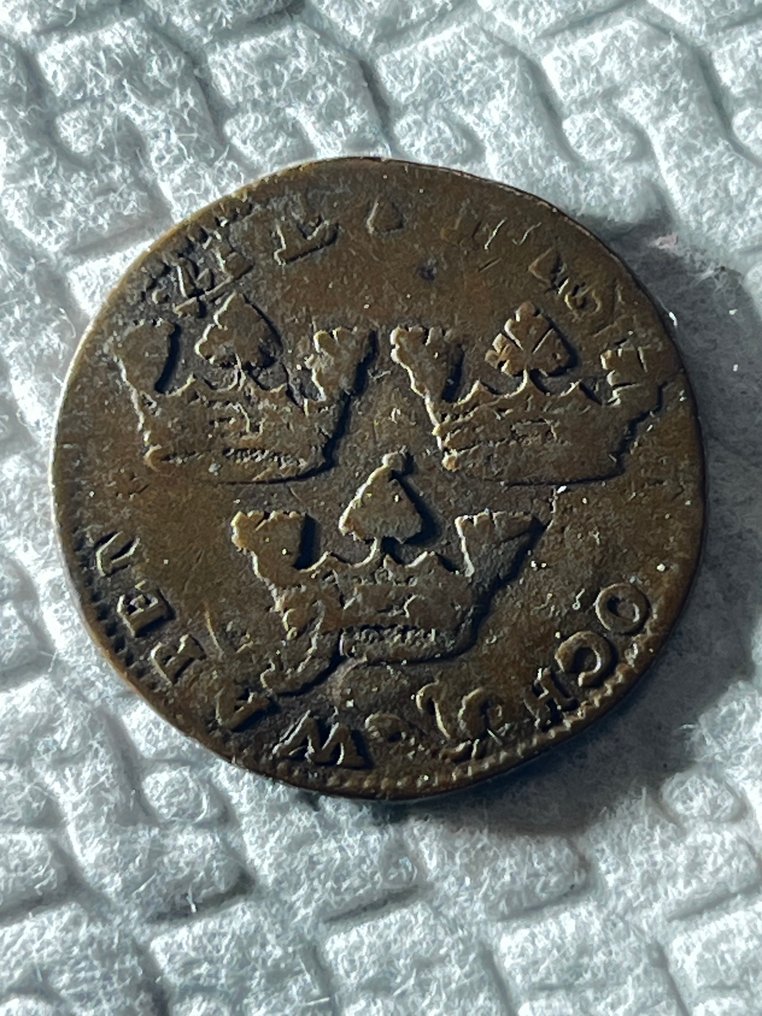 Sweden. Ulrika Eleonora. 1 Öre KM 1719 / Overstruck (No reserve price) #1.0