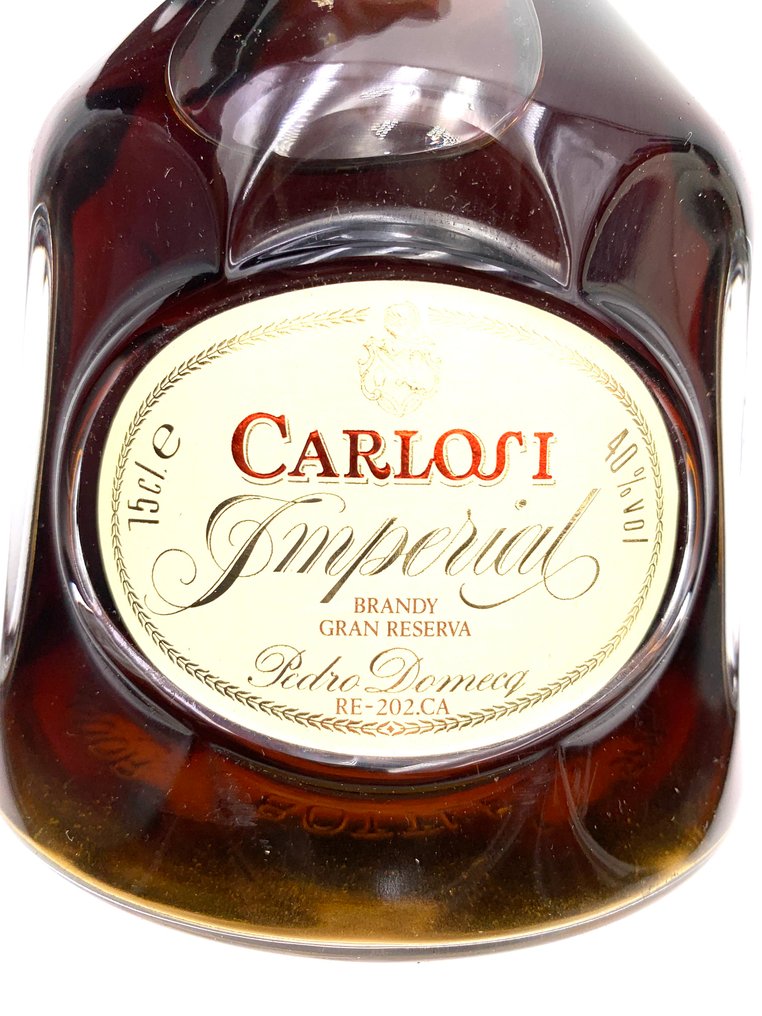 Pedro Domecq - Carlos I Imperial Brandy Gran Reserva - b. anii `80 - 75 cl - 2 sticle #2.1