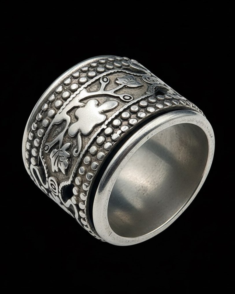 Tommelfingerring 'Moulin à Prières': Beskyttelse og lykke - Ring #1.0