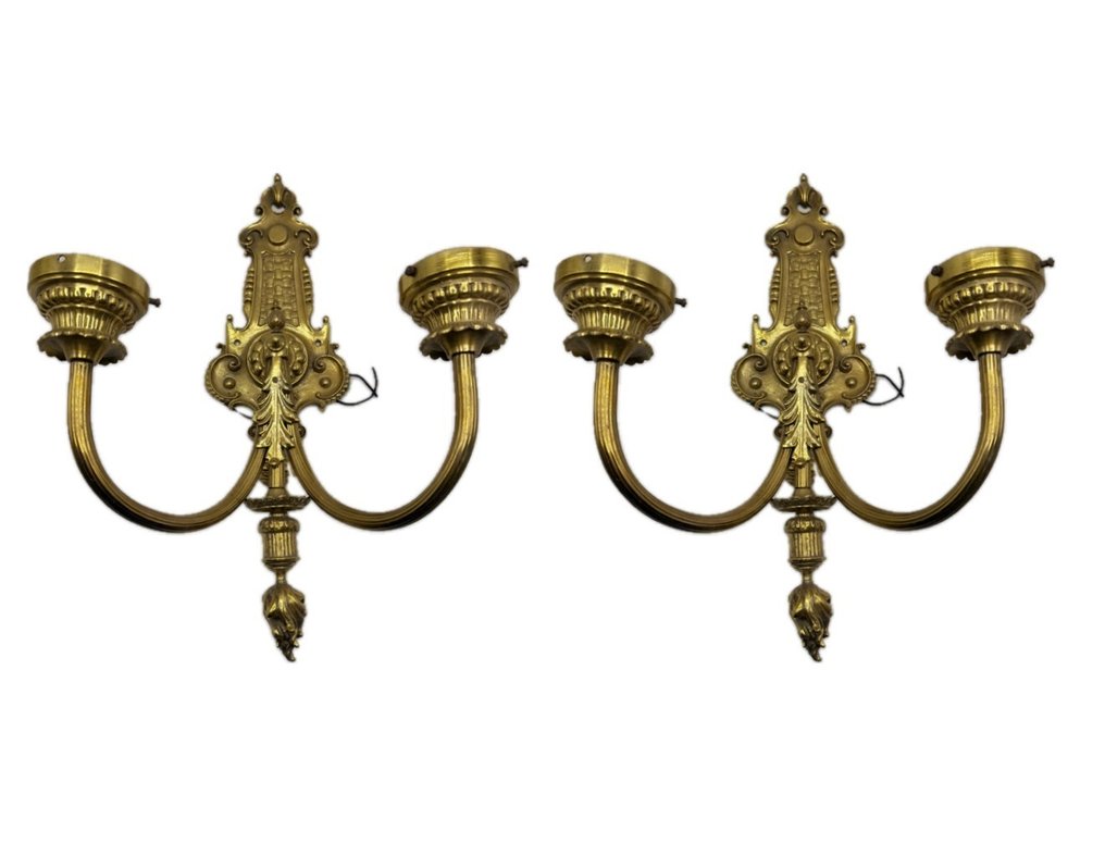 Lampada da parete (2) - Dorado Ormolu - Bronzo #4.3