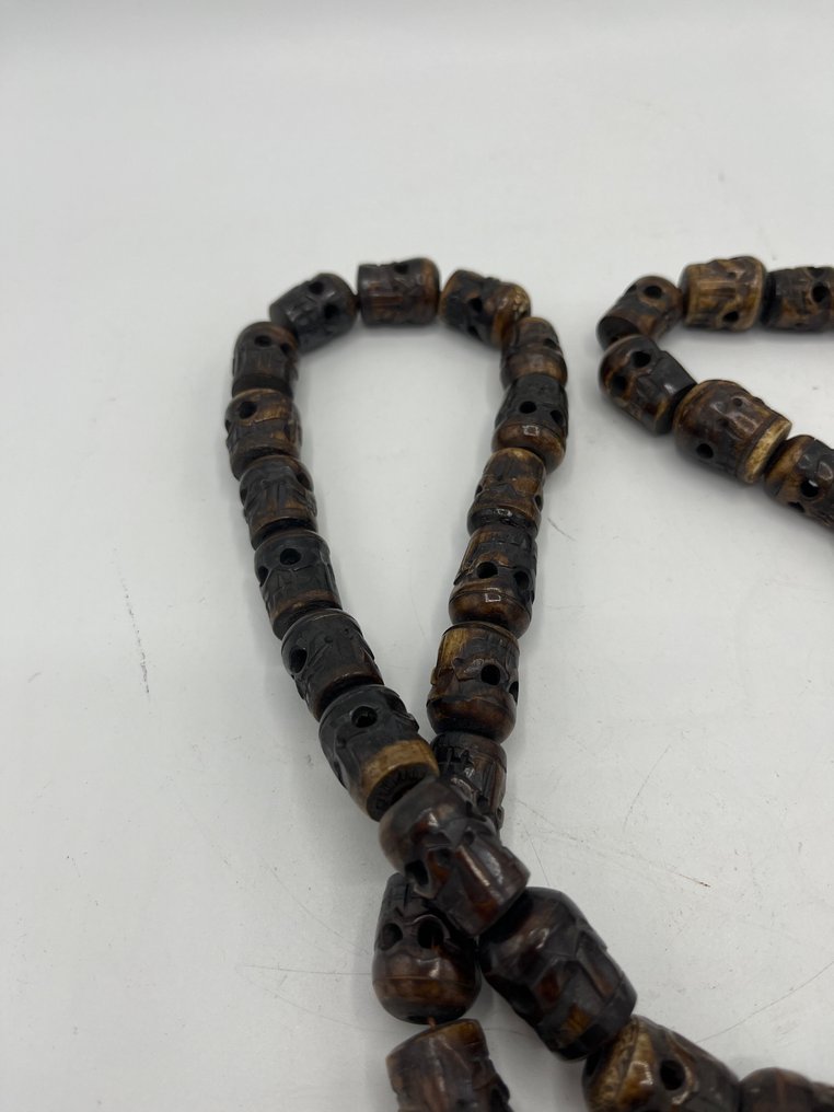 Scull Mala - horn - Nepal - 20th century #4.3