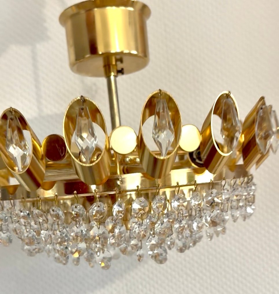 Csillár - Aranyozott, Kristály #3.2