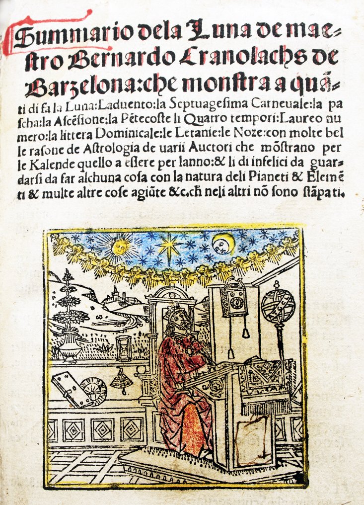 Bernardo Granolachs - [Incunable] Summario de la Luna - 1499 #2.1
