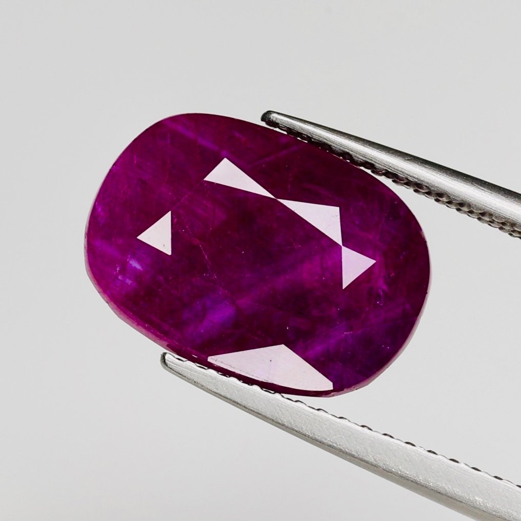 Ruby - 7.66 ct - Lotus Gemology - No Heat - Rich Red #1.0