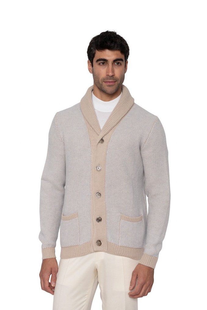 RRP 2400€ FEDELI CASHMERE "Terminillo" Cardigan Thick 100% Cashmere - 50 IT - Cardigan - New with tags #1.0