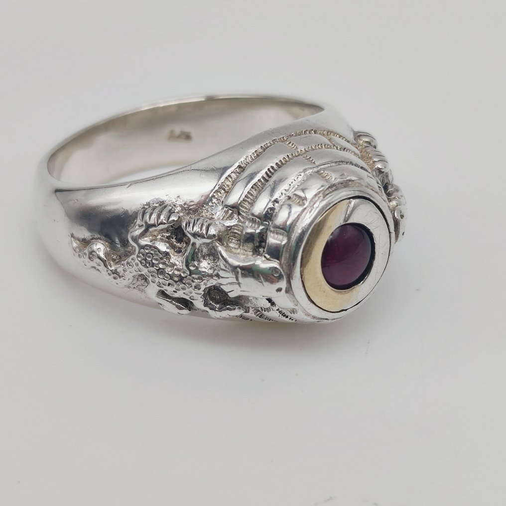 No reserve price - Ring Silver - Poison Ring #3.2