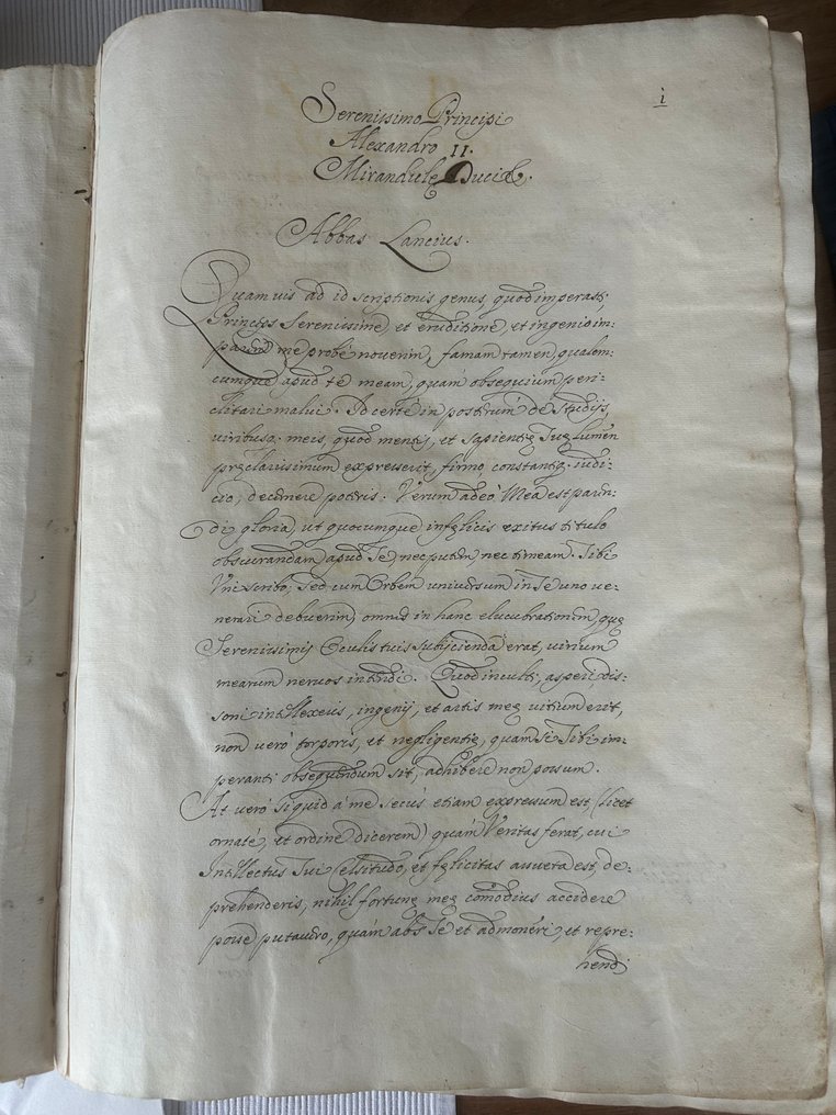Ioannis Mariae Abbatis Lancii - [manuscript] Prothesium Criticarum De Naturali Voluntatis Libertate Enneades Septem - 1600-1700 #2.1