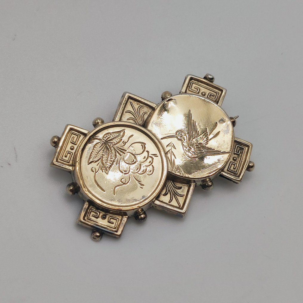 Sem preço de reserva - Pregadeira Prata - Aesthetic Movement #2.1