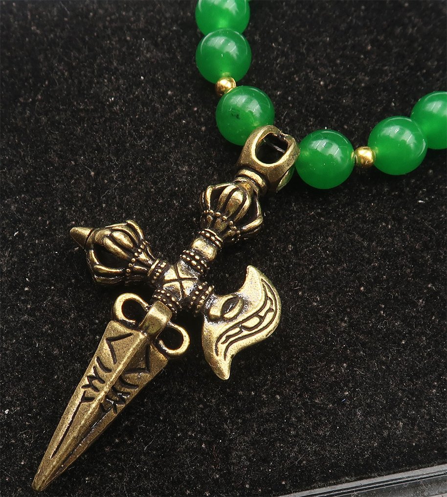 Εμαρούδη - Θιβετιανό Φούρμπα: Καταστροφή των Δαιμόνων & Απόλυτη Προστασία - Κούμπωμα Χρυσού 14K GF - Κολιέ με μενταγιόν #3.2