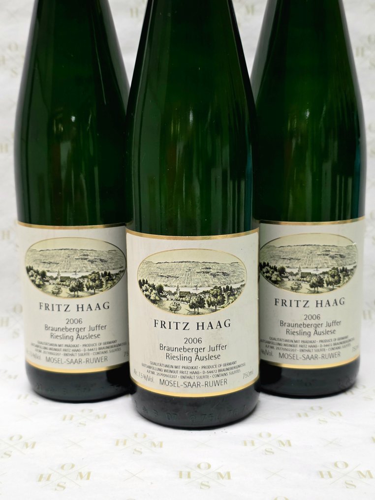 2006 Fritz Haag - GK, Brauneberger Juffer Riesling Goldkapsel - Mosel Auslese - 3 Pullot (0.7 L) #1.0