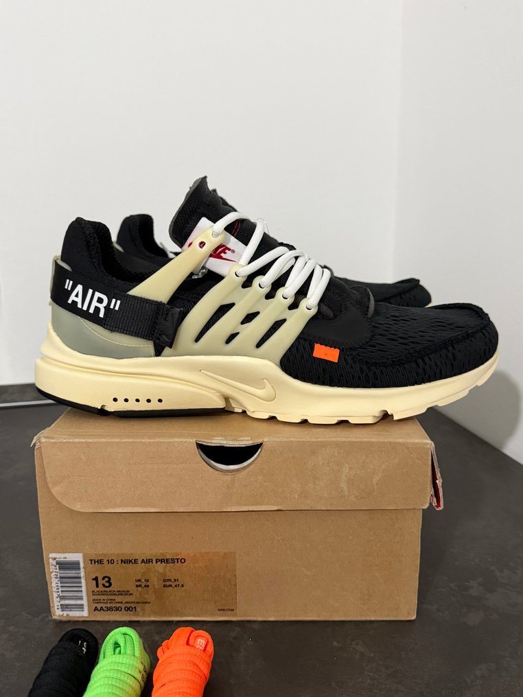 Nike X Off White - Air Presto The 10 Ten Virgil Abloh OG Black - Sneakers - Size: EU 47.5 - New with tags #3.2