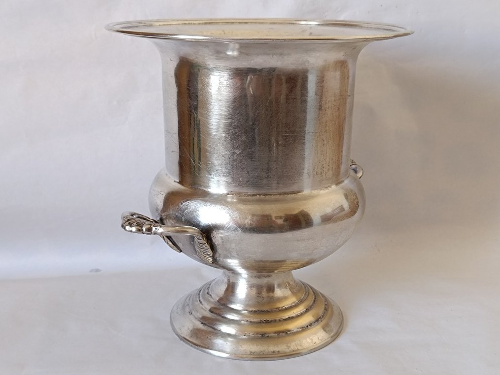 香槟冷却桶 -  美第奇 - 镀银青铜 - 拿破仑三世/美第奇 #4.3