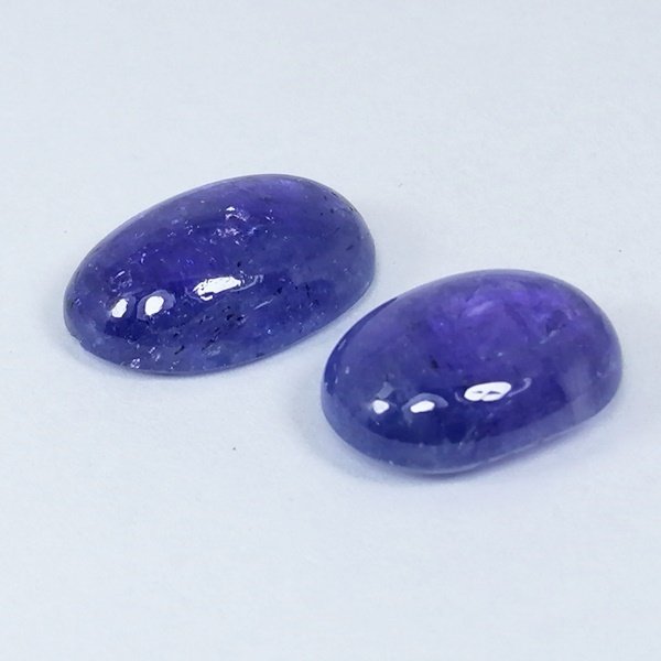 2 pcs Blå Tanzanit - 11.87 ct - Instituto Gemólogico Español (IGE) #1.0