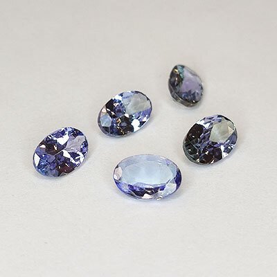 没有保留价 - 5 pcs  蓝色, 紫罗兰色 坦桑石  - 2.24 ct - 安特卫普宝石检测实验室（ALGT） #3.2