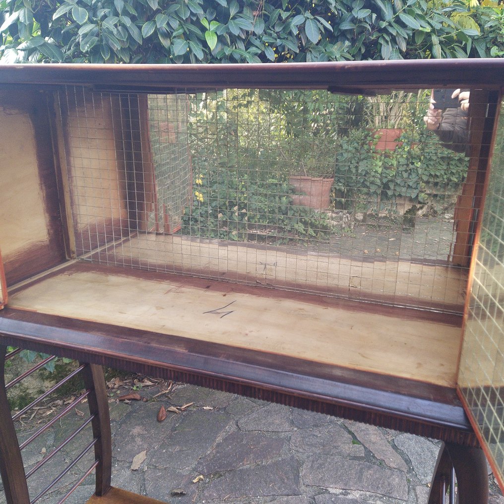 Manifattura Italiana - 酒櫃 - 海之珀加索，波塞冬的海马，海王尼普顿 - 木, 玻璃 - 优雅的移动酒吧 40 #3.2