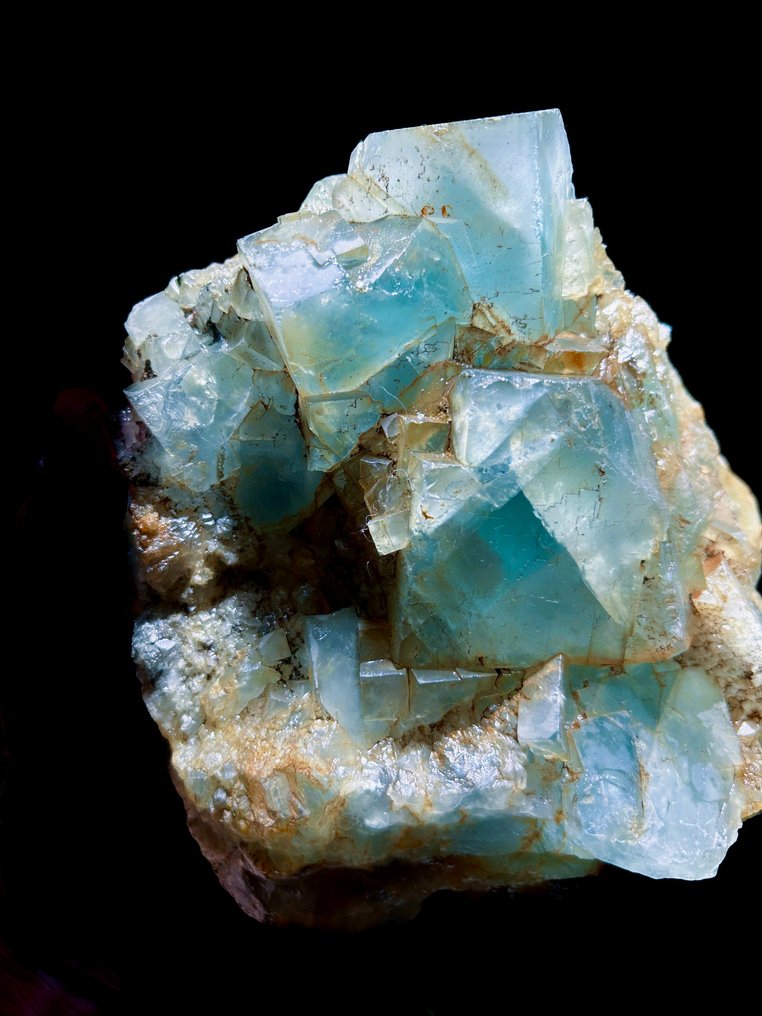 卓越的蓝色萤石 – Le Burc，Tarn，法国 - - 高度: 19 cm - 闊度: 15 cm- 2 kg #2.1