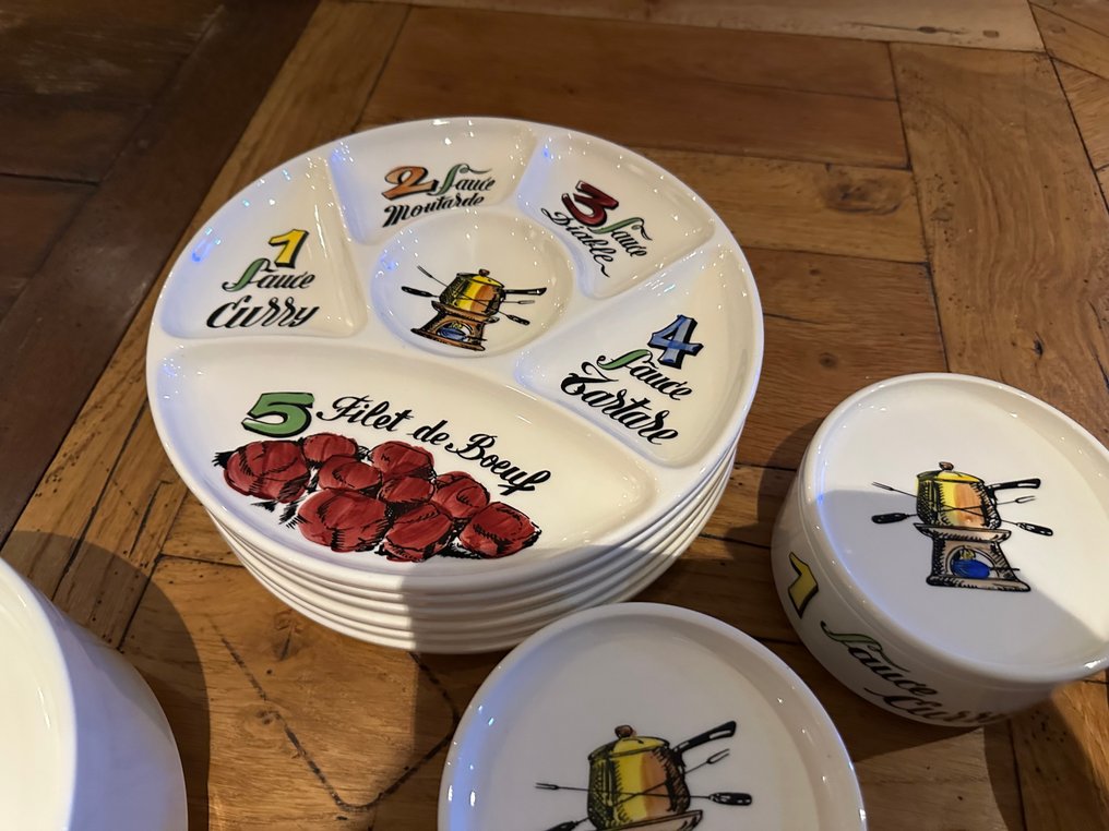 Gien - Πιάτο σερβιρίσματος (11) - Πήλινο - Βόλτα σε φόντου #2.1