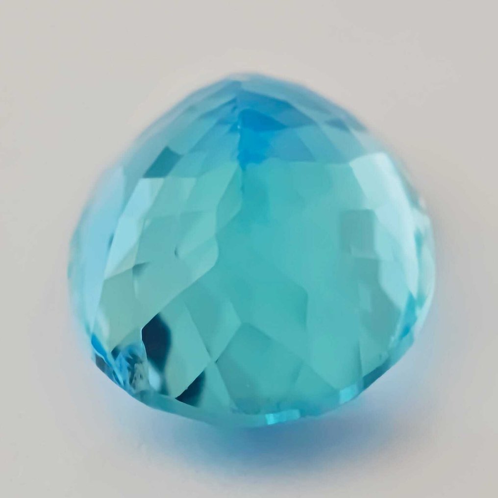 沒有保留價 黃玉  - 28.21 ct - Antwerp Laboratory for Gemstone Testing (ALGT) - 强烈的/鲜明的蓝色 #4.3