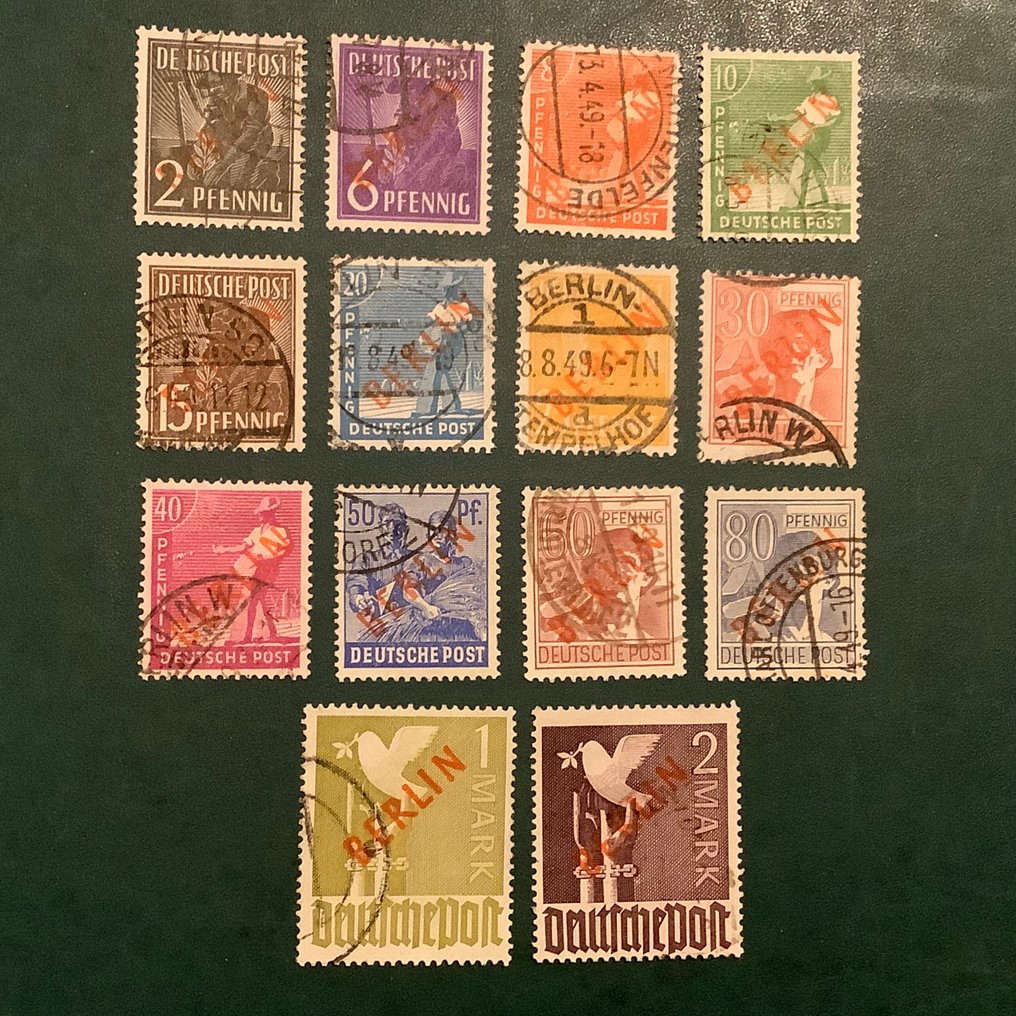 Berlin 1949 - Roodopdruk (U) - Michel 21/34 #3.2