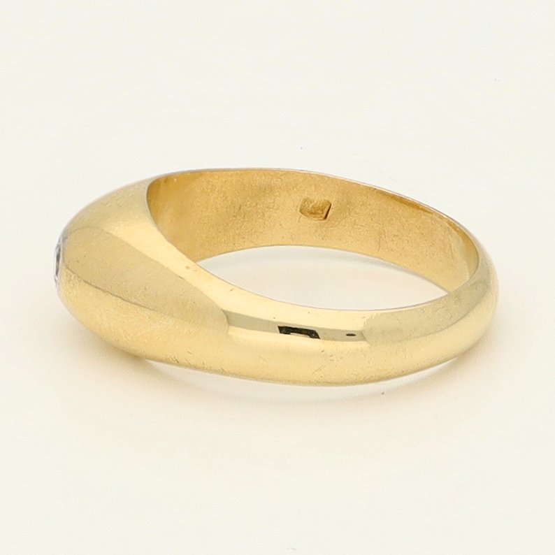 戒指 - 18K包金 黄金 - 0.11ct. tw. 钻石 (天然) #2.1