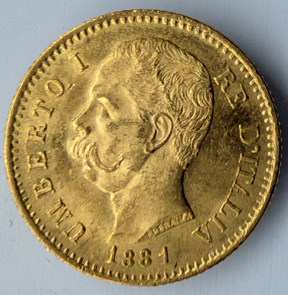 Ιταλία, Βασίλειο Umberto I. 20 Lire 1881 #1.0