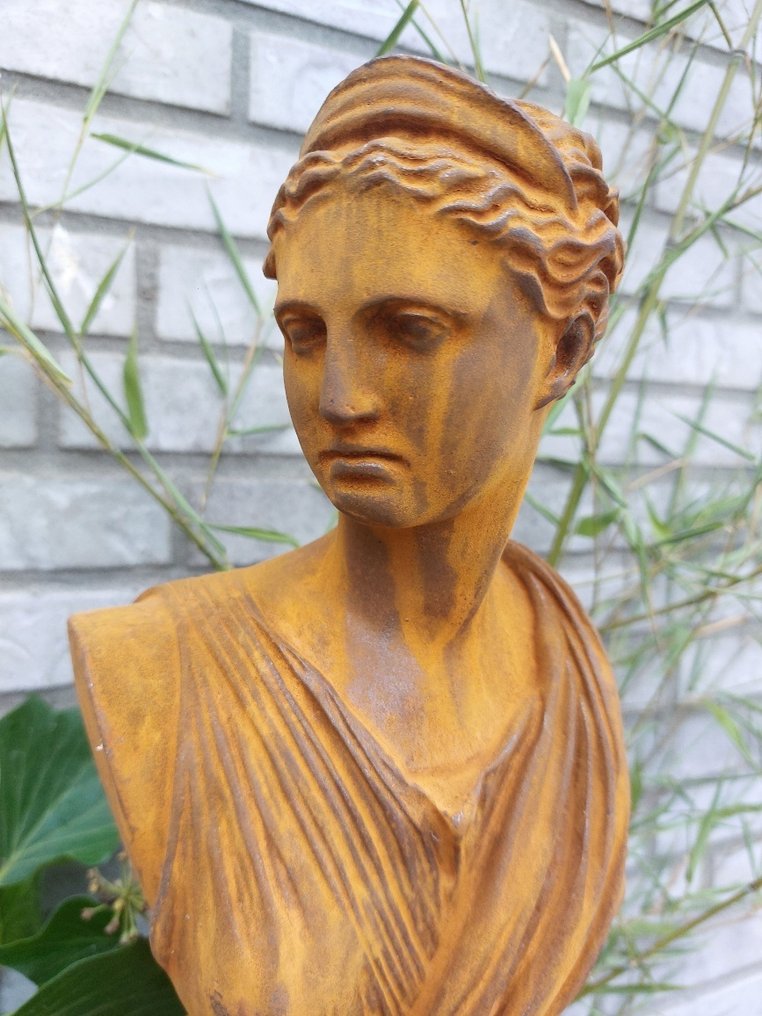 Άγαλμα, Bust of Greek goddess - Artemis - 30 cm - Cast iron #3.2