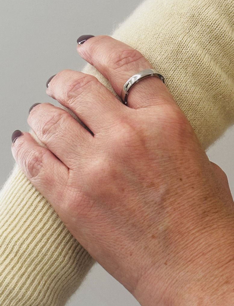 Damiani - 戒指 - 18 克拉 白金 -  0.16ct. tw. 鉆石 (天然)  #2.1