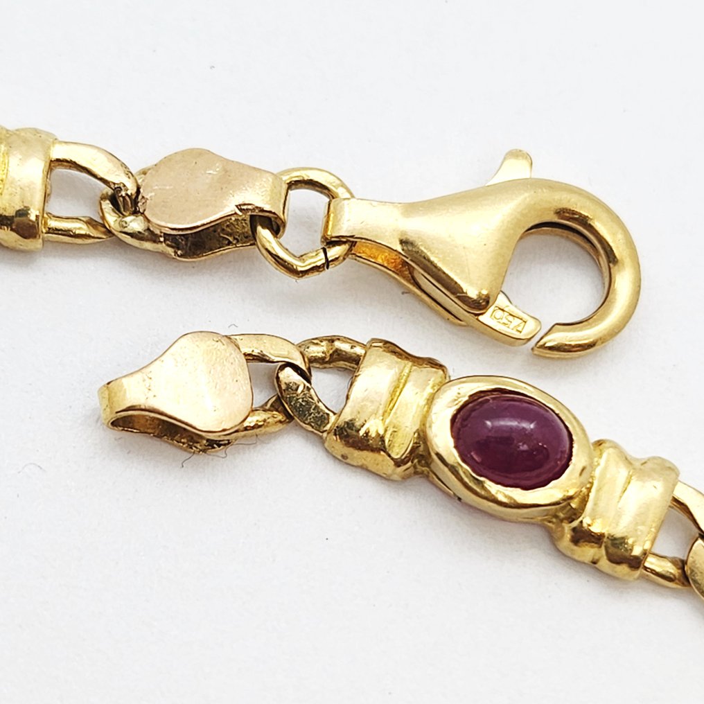 Δαχτυλίδι βραχίονα - 18 καράτια Κίτρινο χρυσό - 2.40ct. tw. Ρουμπίνι #3.2