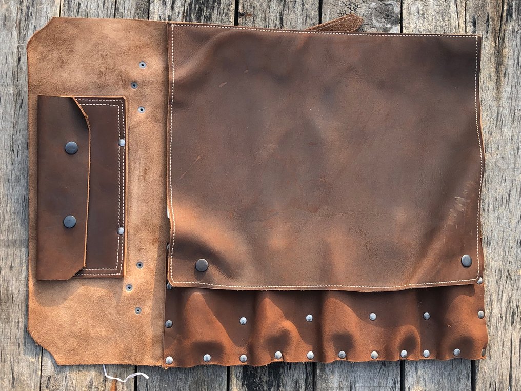 Μαχαίρι κουζίνας - Σετ Χειροποίητων Μαγειρικών Μαχαιριών – Περίστροφο Ιαπωνικού Ατσαλιού, Λαιμός από Ρόδο, Δερμάτινο - Βόρεια Αμερική - TS4 #3.2