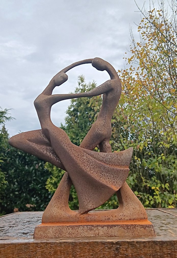 Γλυπτό, Dansend paar - 30 cm - χυτοσίδηρος - 2025 #1.0