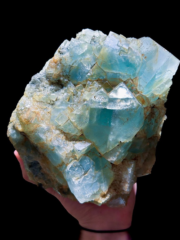 卓越的蓝色萤石 – Le Burc，Tarn，法国 - - 高度: 19 cm - 闊度: 15 cm- 2 kg #1.0