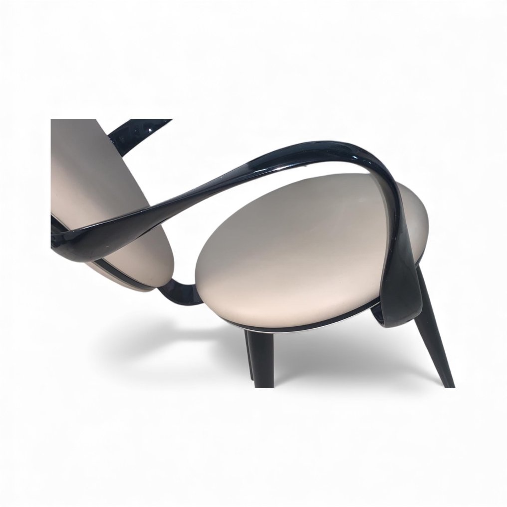 reflex angelo - andrée putman - 飯廳椅 (8) - bastide - 木, 皮革 - 8 Reflex Angelo VOGUE #4.3