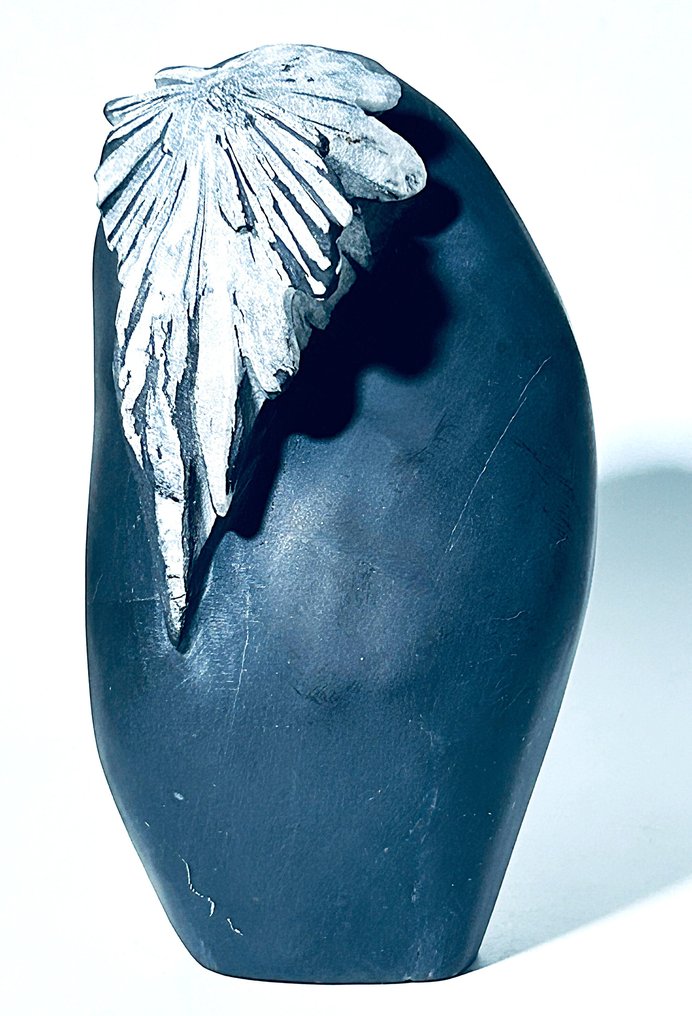 Unique Chrysanthemum Stone - Natural Work of Art Super Rare - Height: 107 mm - Width: 61 mm- 518 g - (1) #1.0