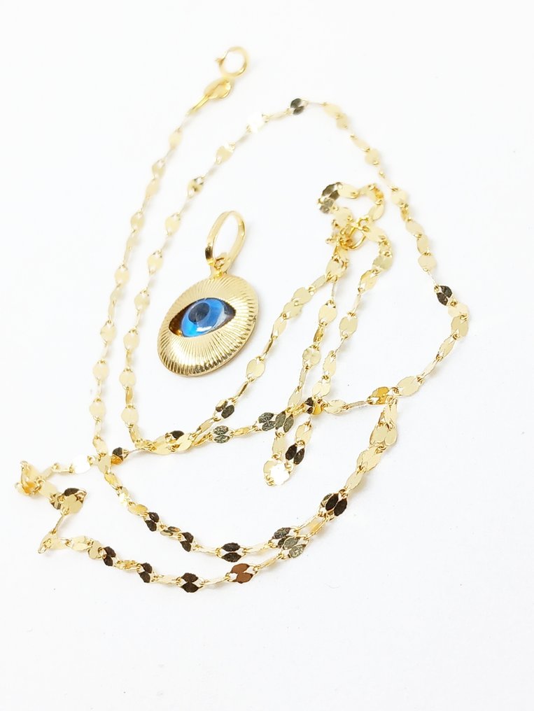 Collier avec pendentif - 18 carats Or jaune #1.0