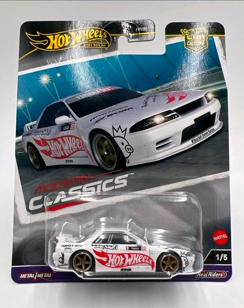 Hot Wheels 1:64 - Modellauto - *No Reserve*Hot Wheels Premium Modern Classics - Nissan Skyline GT-R (R32) Pandem (Modern Classics 1/5) - 1:64 - Metall/Metall mit echten Fahrern - #1.0