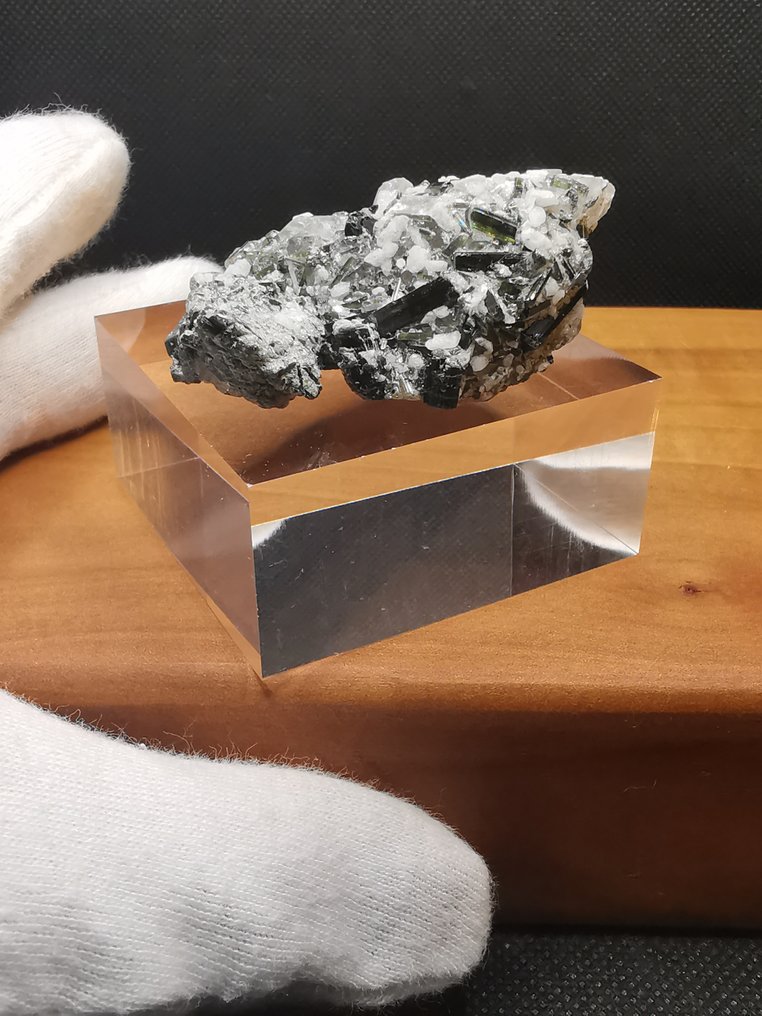 192克拉 5.50 x 3.50厘米 真正的绿色碧玺 山之心 - 精美的晶体矿物层 水晶- 38.4 g #4.3