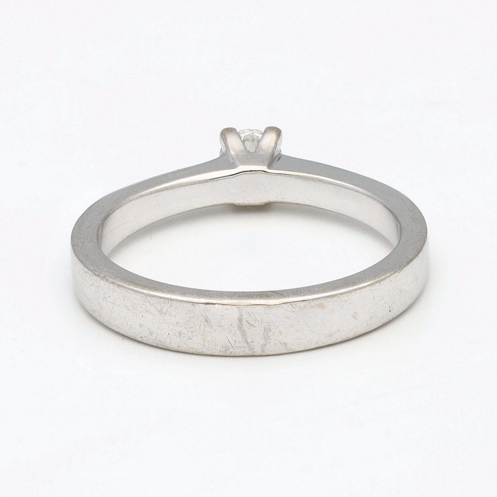 戒指 - 18K包金 白金 钻石 (天然) #3.2