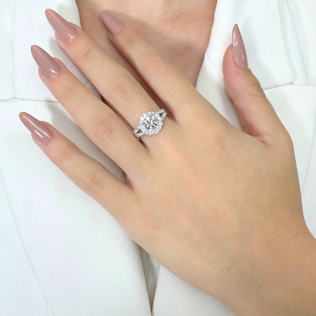 Δαχτυλίδι - 18 καράτια Λευκός χρυσός -  1.66ct. tw. Διαμάντι (Φυσικό) - Διαμάντι #2.1