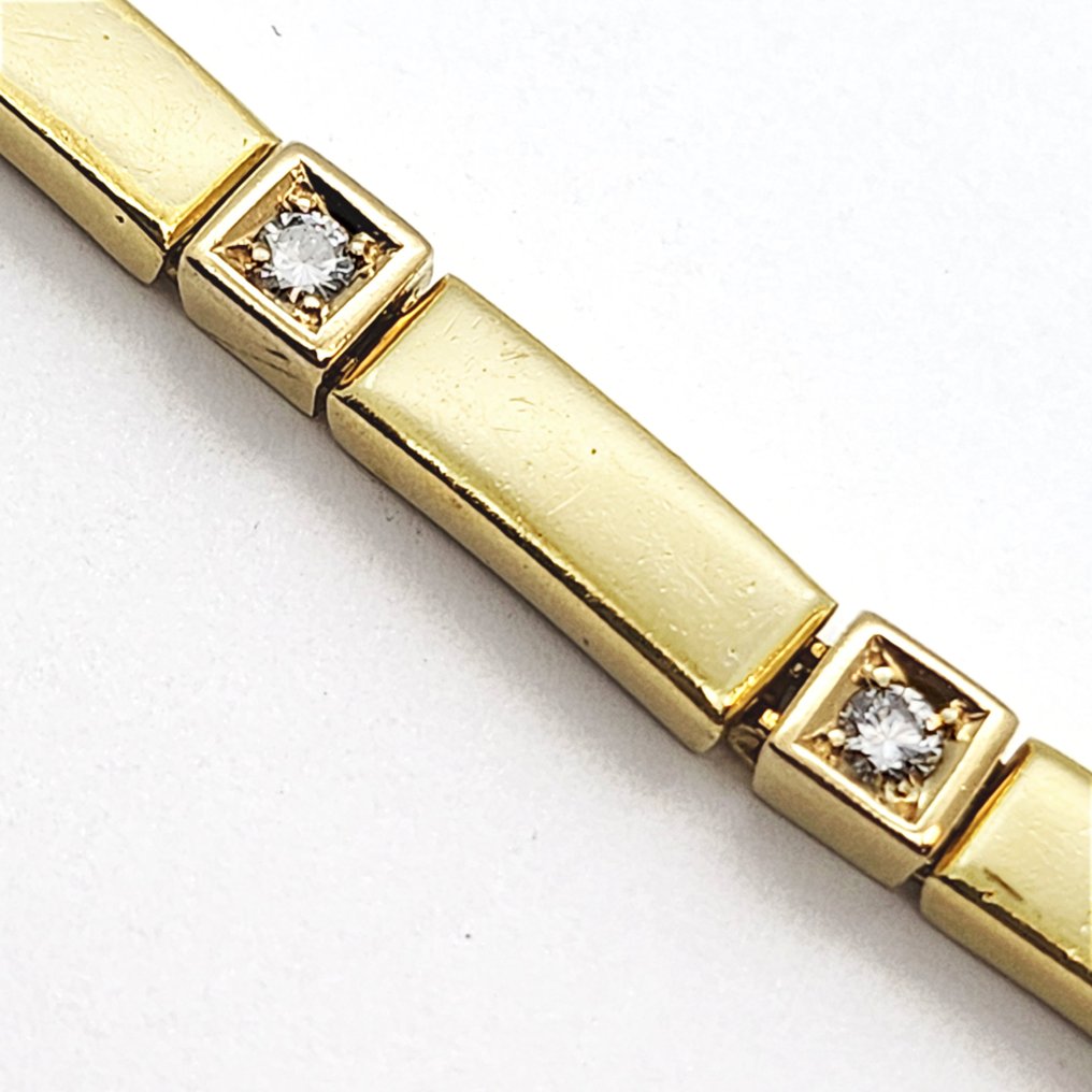 Βραχιόλι - 18 καράτια Κίτρινο χρυσό -  1.10ct. tw. Διαμάντι (Φυσικό)  #2.1