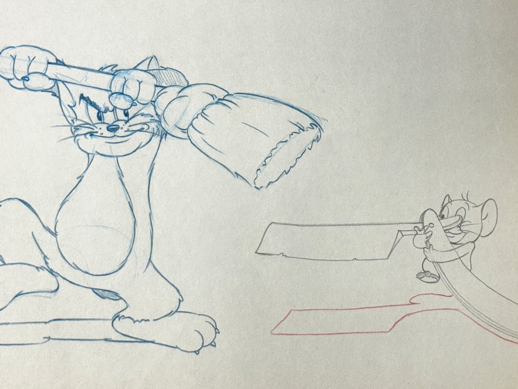 MGM (1963) - Animationszeichnung, limitierte Auflage vom Personal, sehr hohe Qualität - Tom and Jerry #1.0