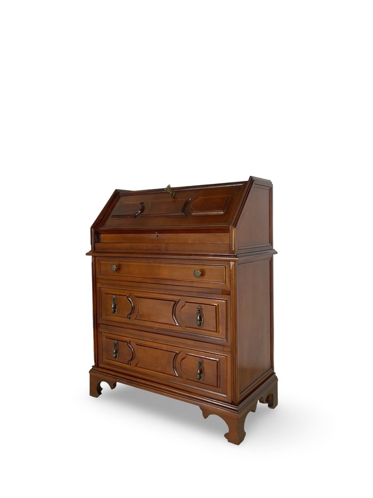 Sekretær - Træ, Valnød, Messing #1.0