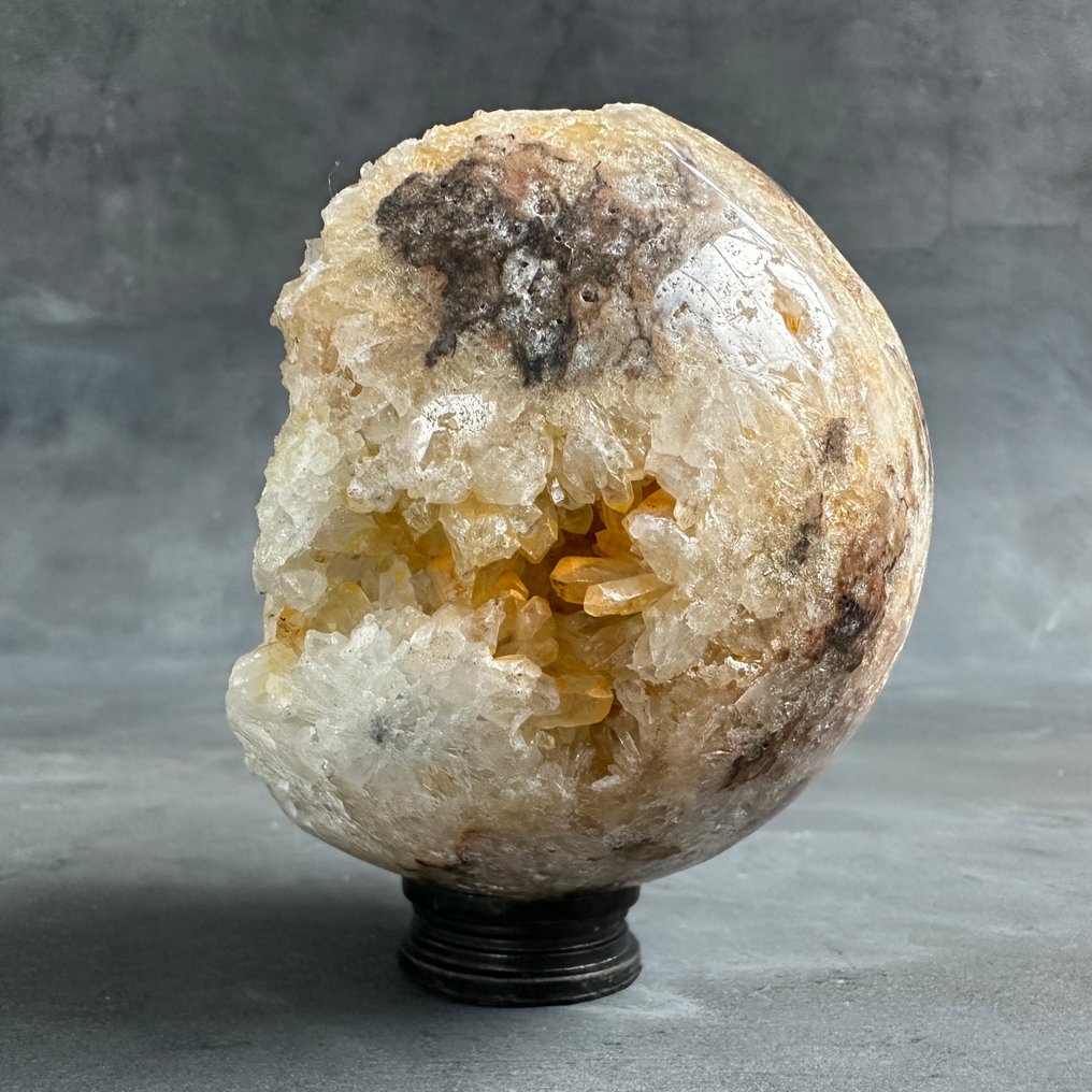 Χωρίς ελάχιστη τιμή - Εκθαμβωτικό σετ από χαλαζία και λευκό κρύσταλλο. Σφαίρες σε προσαρμοσμένες βάσεις.- 2700 g #4.3