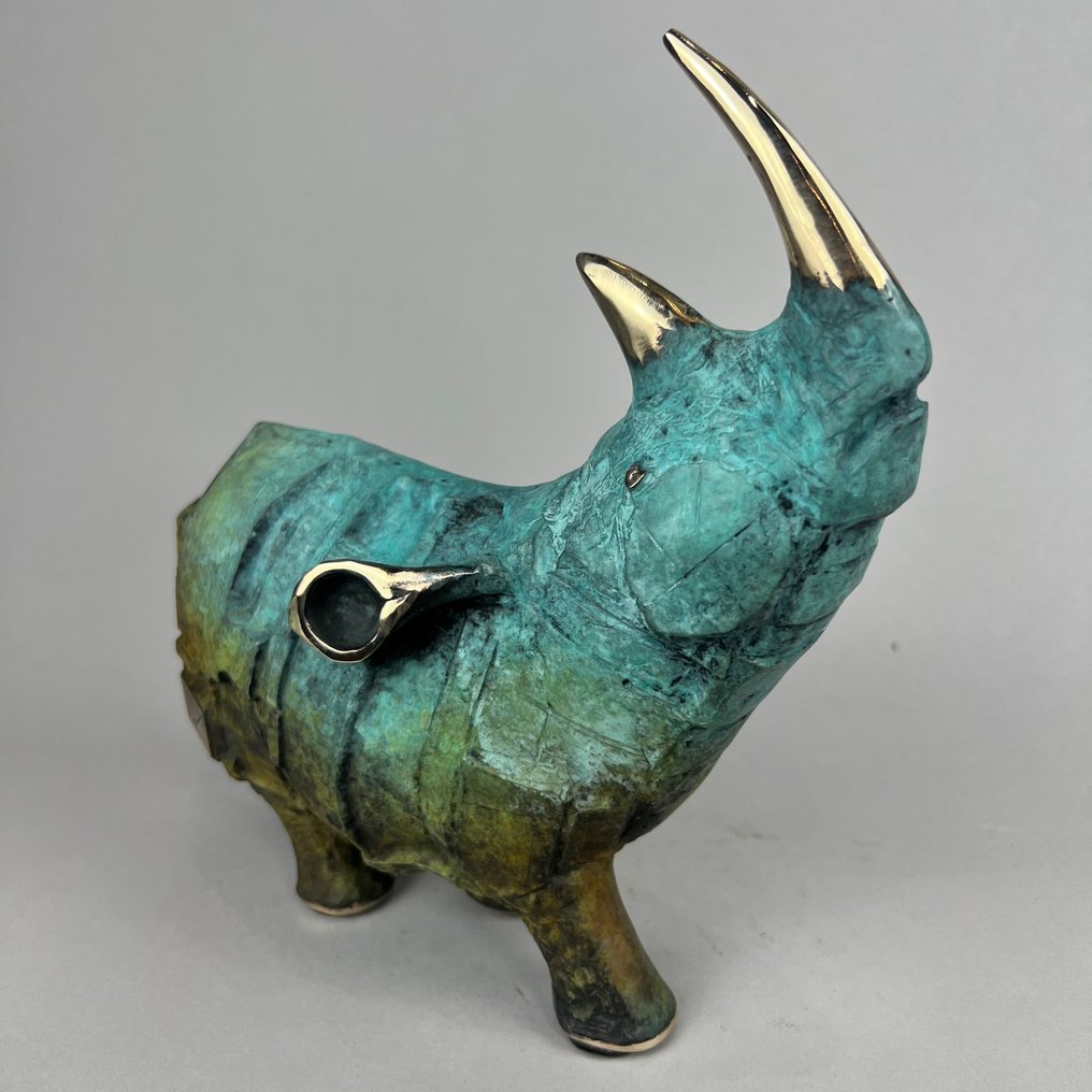 Dariusz Zielinski - 雕刻, The rhino - (bronze) - 24 cm - 青銅色 - 2025 #1.0