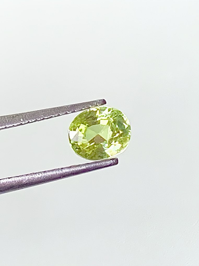 1 pcs 绿色, 黄色 金绿宝石 - 1.23 ct - 美国宝石研究院(GIA) - 鲜明的金丝雀色 #4.3